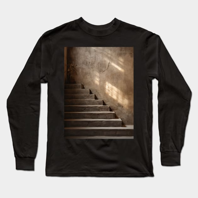 Stairs to nowhere Long Sleeve T-Shirt by damnaloi